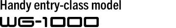 Handy entry-class model WG-1000