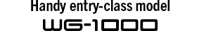 Handy entry-class model WG-1000