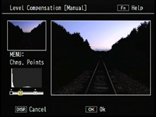 Correction can be done by moving the position of the points under the histogram.