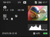 Histogram and detailed information display