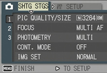 menu system