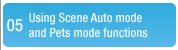 Experiment #05: Using Scene Auto mode and Pets mode functions