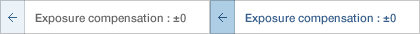 Exposure compensation : ±0