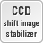 CCD shift image stabilizer