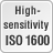 High- sensitivity ISO 1600