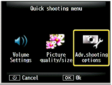 Adv. Shooting options