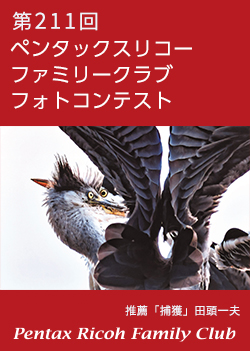 第211回 ペンタックスリコーファミリークラブフォトコンテスト