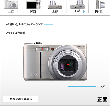 CX4 / RICOHブランド デジタルカメラ生産終了製品 | RICOH IMAGING