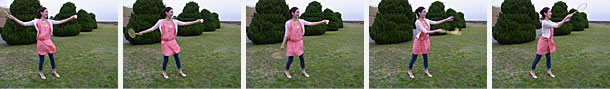 約5コマ/秒高速連写イメージ