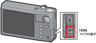 Type-D の HDMI マイクロ端子が付いています