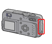 SD メモリーカードをデジタル カメラにセットします