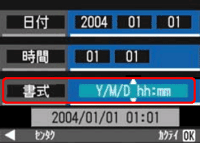 日付の書式を設定します