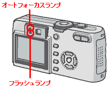 オートフォーカスランプとフラッシュランプが点滅して操作できない場合があります