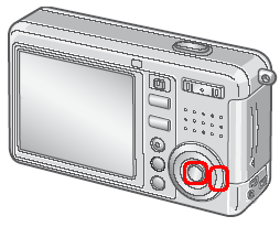 [OK] ボタン、または [＞] ボタンを押します