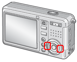 [＜] または [＞] ボタンを押し、プロテクトしたい画像を選択します