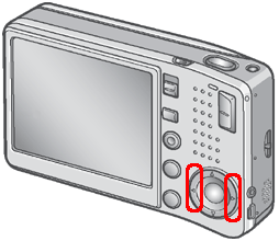 [＜] または [＞] ボタンを押し、印刷したい画像を表示します。