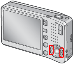 [＜] または [＞] ボタンを押してプロテクトしたい画像を表示します