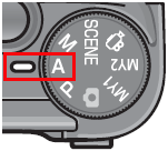 モードダイヤルを "A " [絞り優先モード] に合わせます