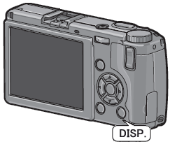 DISP.ボタンを長押しします