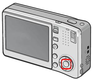 カメラの電源をオンにし、[MENU] ボタンを押します