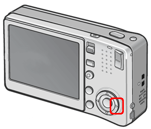 [＞] ボタンを押します