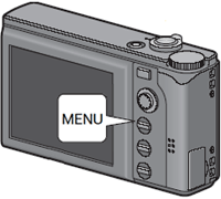 MENU ボタンを押します。 再生設定メニューが表示されます