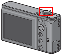 ズームレバーを右（拡大表示）側に回します