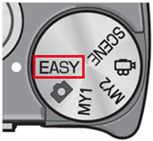 モードダイヤルを EASY に合わせます