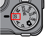 S : シャッタースピード優先モード