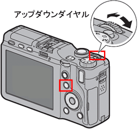 マクロボタンを押しながらアップダウンダイヤルを回転して変更することが出来ます