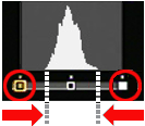 ヒストグラム下のポイントを切り替えます