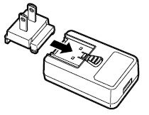 電源プラグをUSB 電源アダプターに取り付けます。