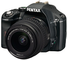 PENTAX k-x ダブルレンズ　グリーン／ブラック　レンズフィルター付4枚