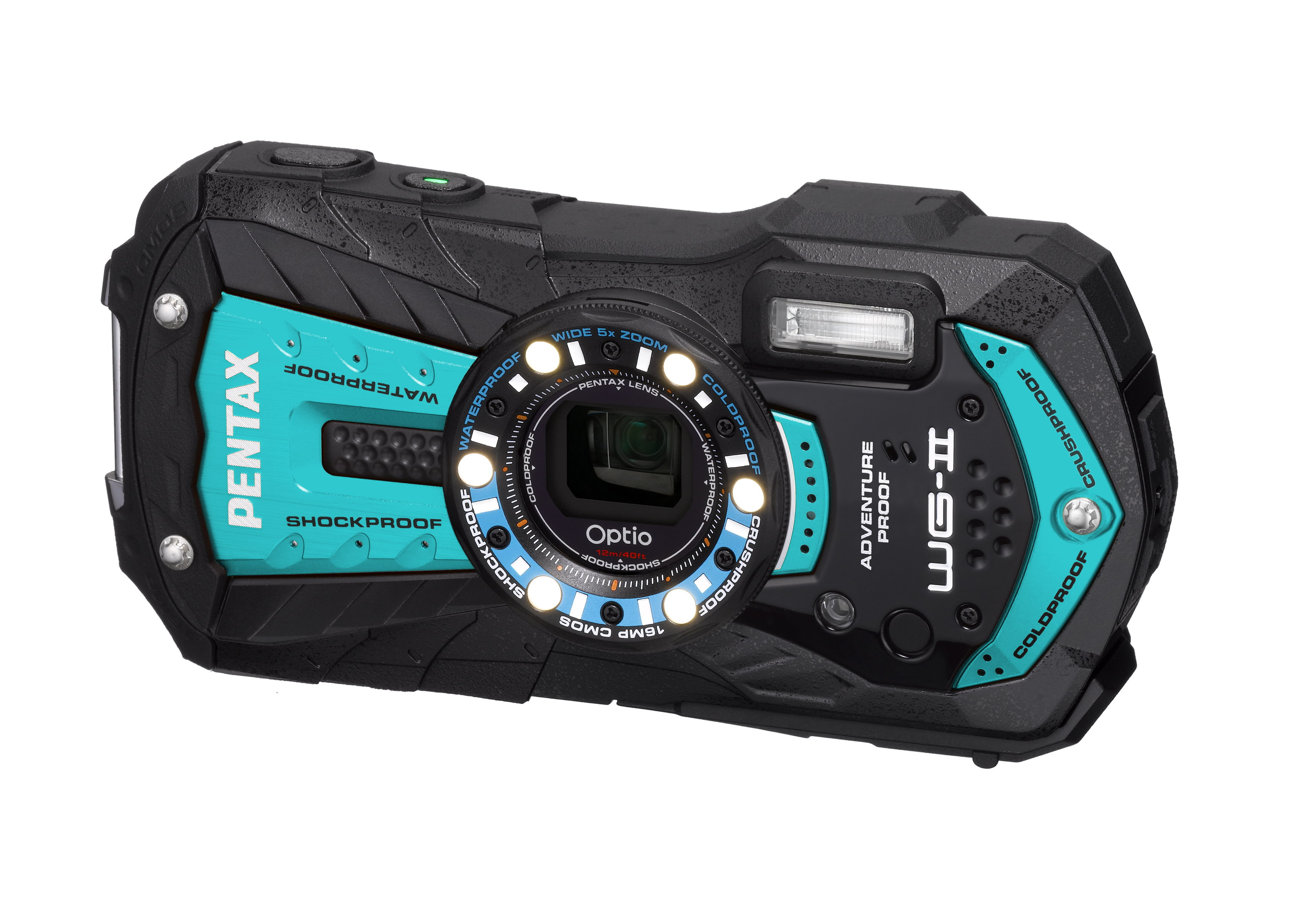 水深12mで水中撮影が可能なコンパクトデジタルカメラ「PENTAX Optio WG 