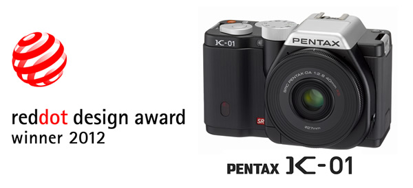 レンズ交換式デジタル一眼カメラ『PENTAX　K-01』が「レッドドット・デザイン賞　プロダクトデザイン2012」を受賞