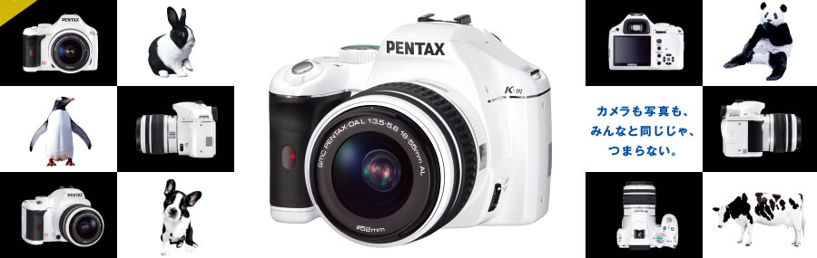 PENTAX K-m white レンズキット ーホワイトカラーの限定モデルー 