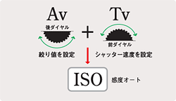 〈TAv：シャッター速度＆絞り優先〉