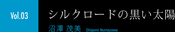 ［Vol.03］沼澤 茂美「シルクロードの黒い太陽」