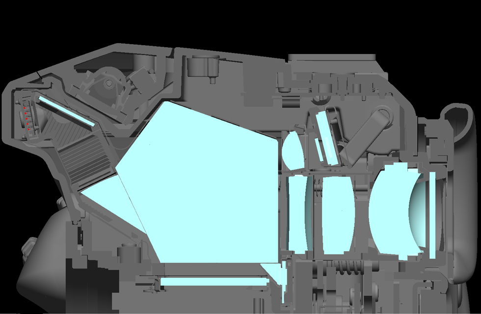 K-3のファインダー断面図