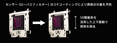 センサー（ローパスフィルター）のＳＰコーティングにより異物の付着を予防