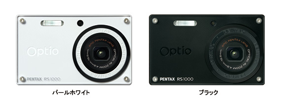 PENTAX デジタルカメラ Optio RS1000 ホワイト 1400万画素 27.5mm 光学4倍 着せ替え デジタルカメラ OptioRS1000WHOPTIORS1000WH