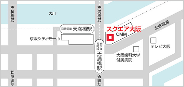 ペンタックス(株)大阪オフィス・ペン タックスサービス(株)西日本修理センター：マップ