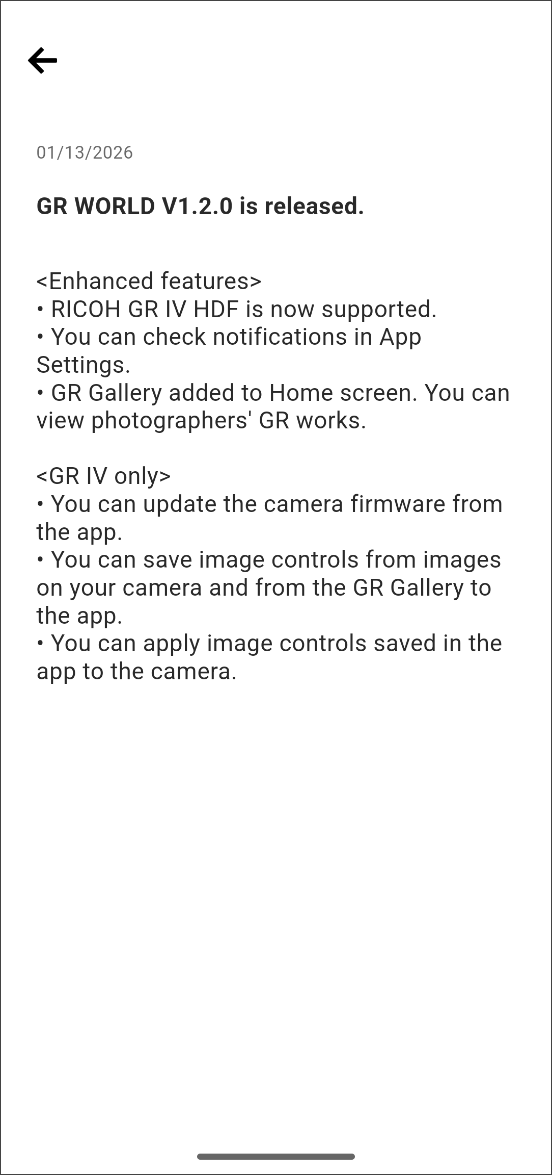 Notification details