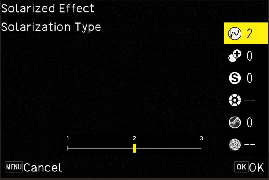 Solarized Type 2 setting screen