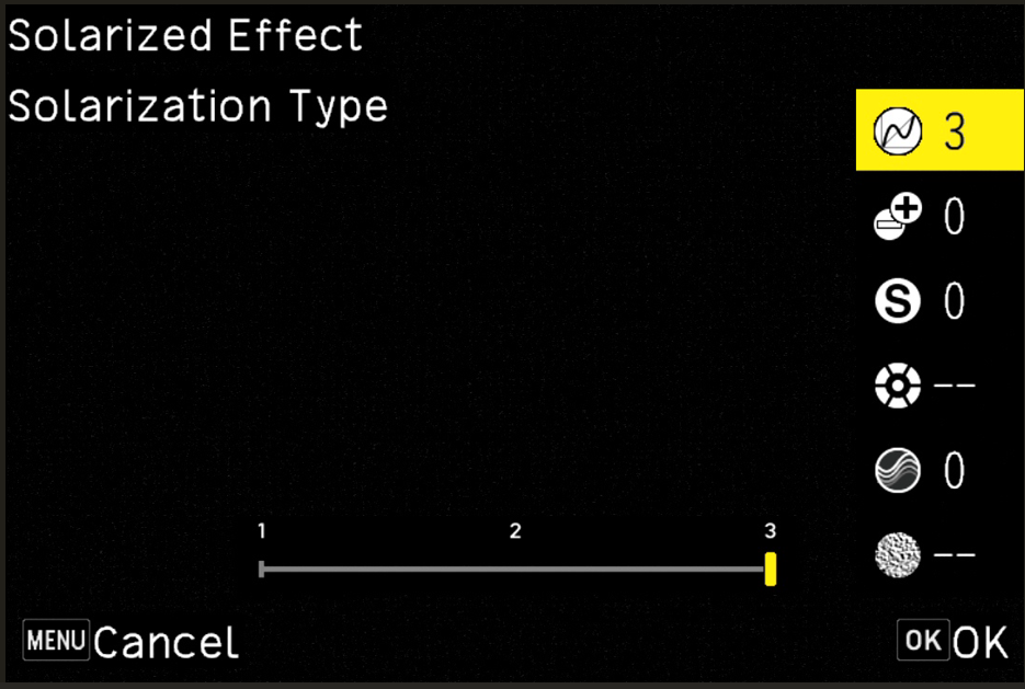 Solarized Type 3 setting screen