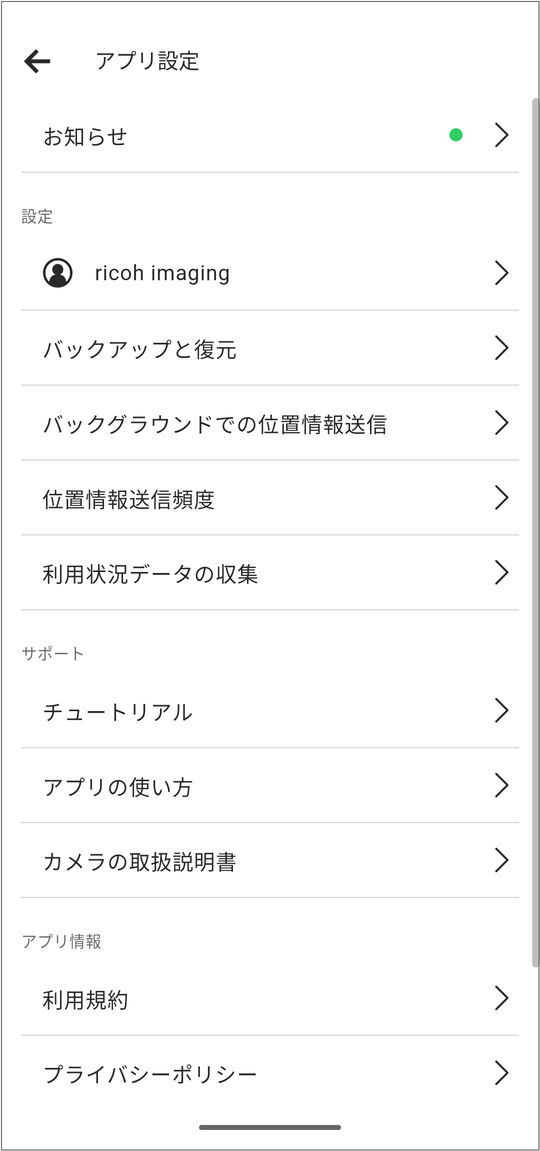 RICOH GR ID登録・ログイン済み